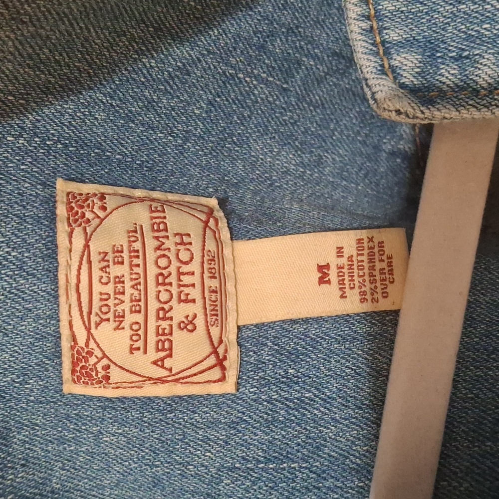 Vintage 90s Abercrombie &Fitch jean jacket - Picture 2 of 10